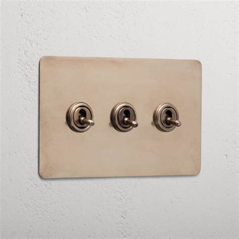 3g Toggle Retractive Switch Antique Brass In 2021 Light Switches