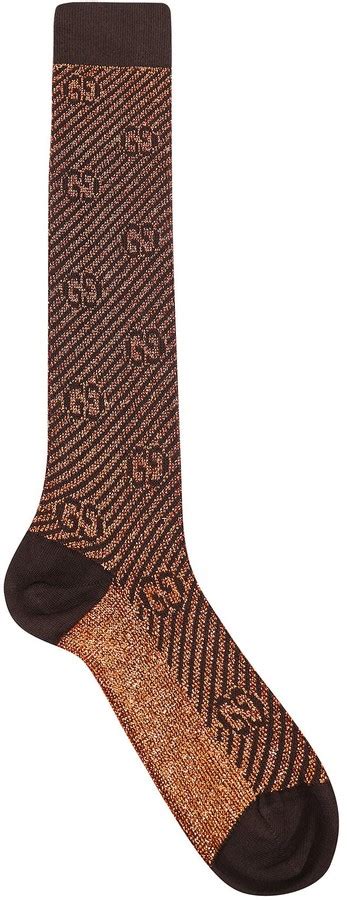 Gucci Gg Intarsia Socks Shopstyle