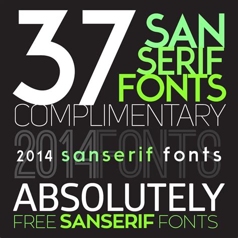 37 San Serif Fonts For 2014 Iwork3 Alex Chong