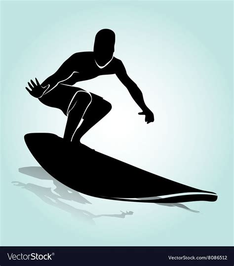 Silhouette Surfer Vector Illustration Download A Free Preview Or High