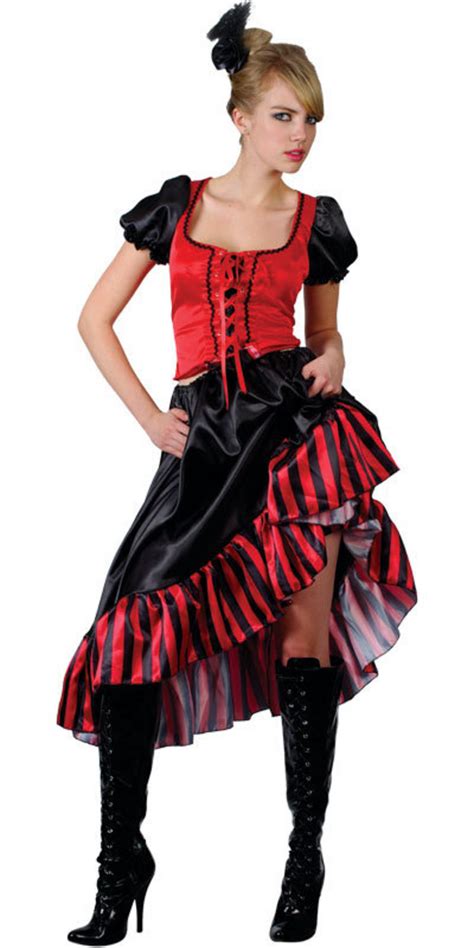 Red Can Can Saloon Girl Costume All Ladies Costumes Mega Fancy Dress