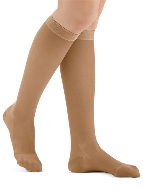Knee High Compression Stockings Moderate 15 20 Mmhg Closed Toe