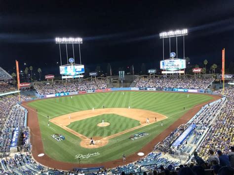 Dodger Stadium Section 2rs Home Of Los Angeles Dodgers