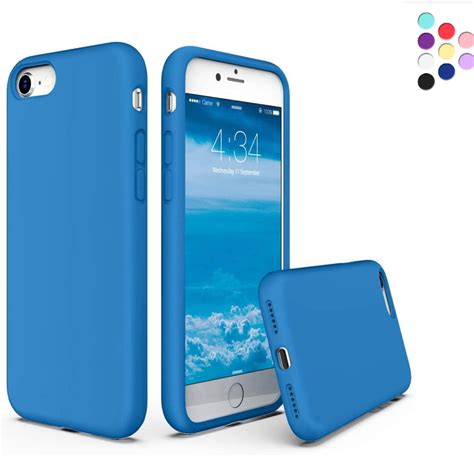Silicone Case For Iphone Se And Iphone 8 And Iphone 7 Liquid Silicone Protective Rubber Phone