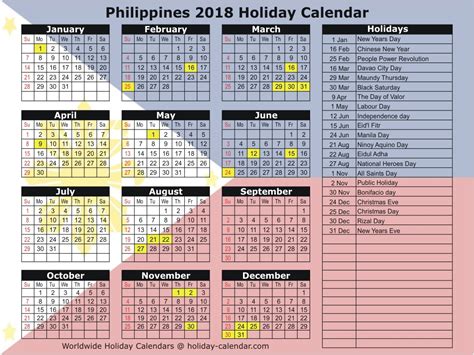 Holidays In Philippines Printable Example Calendar Printable