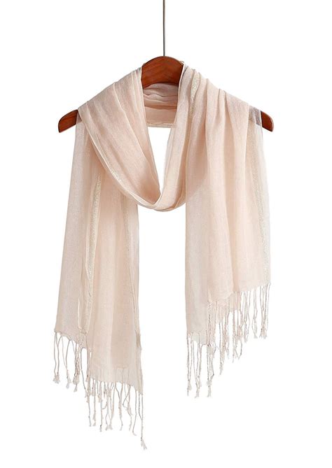 Jeelow Cotton Or Linen Scarf Lightweight Light Shawl Wrap For Men