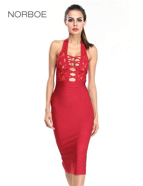 fashionable red women dresses hollow out lace sleeveless one piece knee length sexy spaghetti