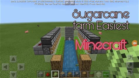 This farm design works all. How to make the easiest sugar cane farm in minecraft - YouTube