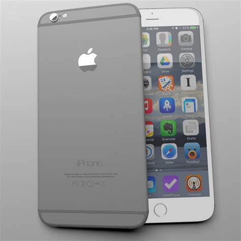 Apple Iphone 6 Grey 3d Model Max