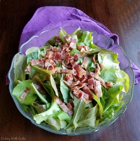 Cooking With Carlee Wilted Lettuce Salad With Warm Bacon Dressing