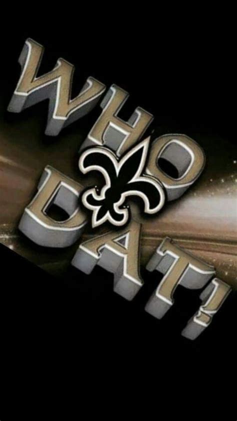 Who Dat New Orleans Saints Logo New Orleans Saints Football New