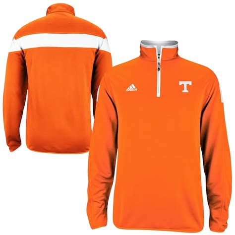 Adidas Tennessee Volunteers Coaches 14 Zip Performance Pullover Jacket