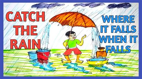 Jal Shakti Abhiyan Catch The Rain Drawing Where It Falls When It Falls Awareness Campaign