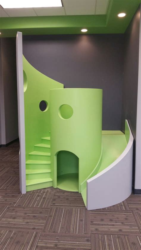 modern indoor playhouse    stairs cache