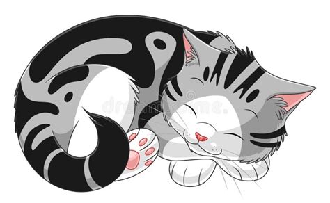 Cartoon Tabby Kitten Stock Vector Illustration Of Childish 94730657