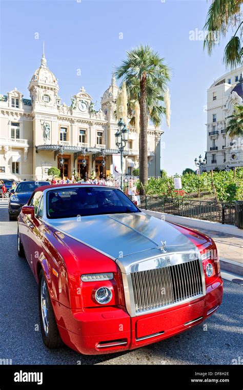 Europe France Principality Of Monaco Monte Carlo Luxury Cars Stock