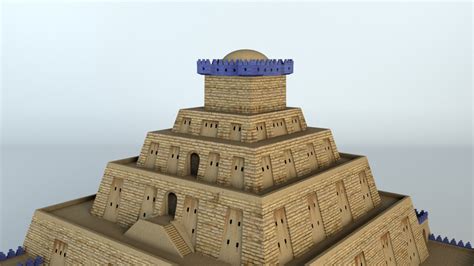 3d Model Mesopotamia Ziggurat Turbosquid 1251089