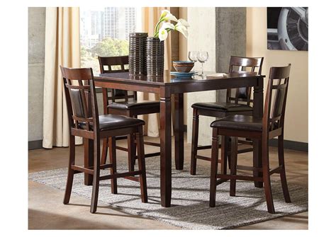 Bennox Counter Height Dining Table And Bar Stools Set Of Woodstock Furniture Value Center