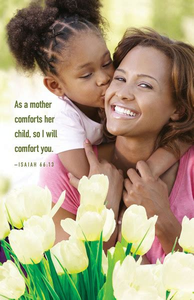 Ideas for mother's day program in church service. Church Bulletin 11" - Mothers Day - Isaiah 66:13 (Pack of 50)