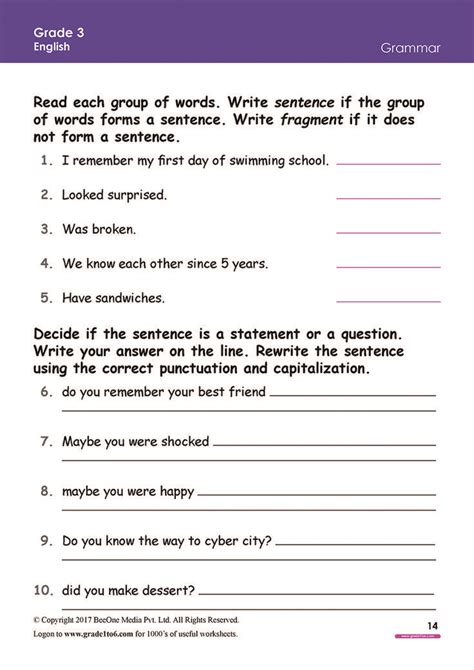 Free Printable Worksheets For Pre School Kindergarten And Grade 3