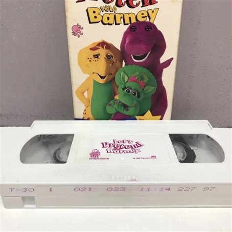 Barney Friends Lets Pretend With Vhs Video Tape Buy Get Free