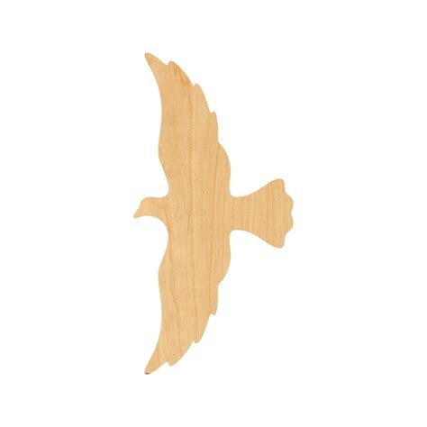 Flying Bird Laser Cut Out Wood Shape Craft Supply Woodcraft Etsy