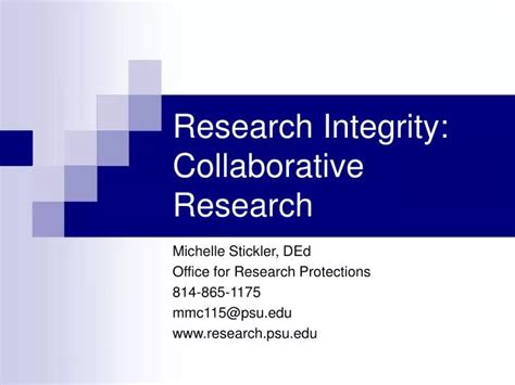 Ppt Research Integrity Collaborative Research Powerpoint
