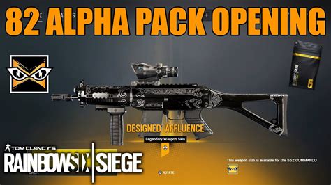 82 Alpha Pack Opening Rainbow Six Siege Youtube