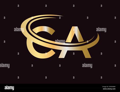 Initial Monogram Letter Ca Logo Design Vector Ca Logo Design Template