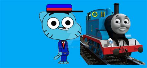 Gumball Meets Thomas The Tank Engine By Funguy2001 On Deviantart