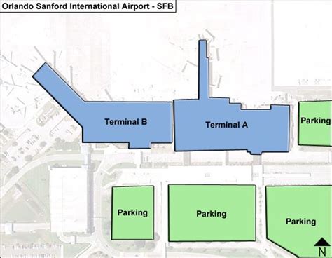 Orlando Sanford Airport Map Guide To Sfbs Terminals