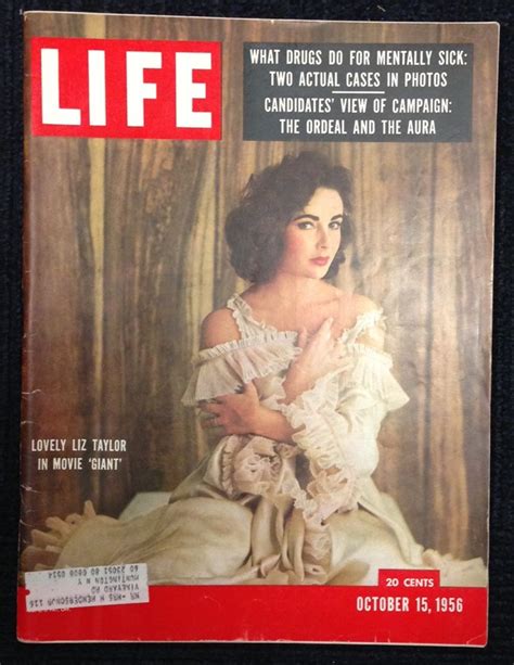 1956 Vintage Elizabeth Taylor Cover Life Magazine James