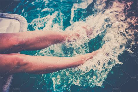 Splash Featuring Water Feet And Pool People Images ~ Creative Market