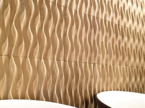 3d Stone Wall Tile Wavy Pattern Sandstone Wave Bioprot Archiexpo