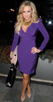 Catherine Tyldesley Smoulders In Busty Purple Gown Whilst Brooke