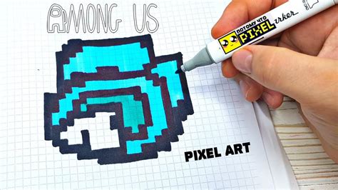 Among Us • МЁРТВЫЙ МИРНЫЙ Pixel Art РИСУНКИ ПО КЛЕТОЧКАМ Draw Youtube