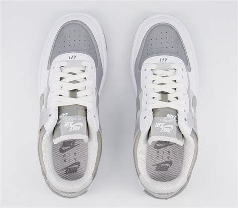 The nike air force 1 shadow is inspired by the power of women and gives extra dimension and style to your shoe collection. Nike Air Force 1 Shadow Trainers White Particle Grey Grey ...
