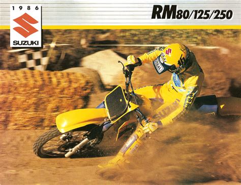 Full Floater Suzuki Rm Vintage Motocross 1986 Suzuki Rm 80125250