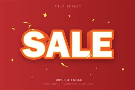 Premium Vector Editable Text Effect Sale Illustrations