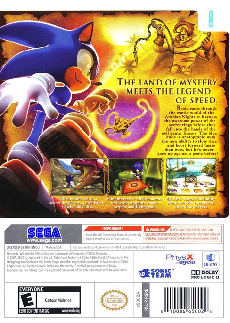 Sonic and the secret rings is a platforming game developed by sonic team and published by sega as part of the sonic the hedgehog series. Sonic and the Secret Rings Details - LaunchBox Games Database