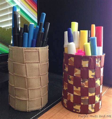 Make Pen And Pencil Holders From Recycled Tin Cans Recycled Tin Cans