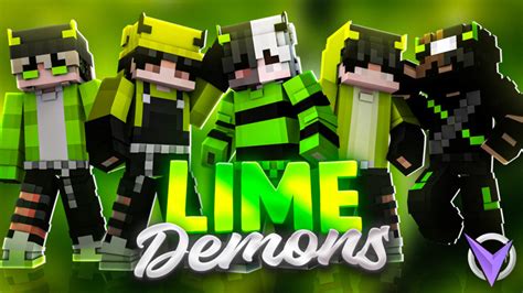 Lime Demons By Team Visionary Minecraft Skin Pack Minecraft