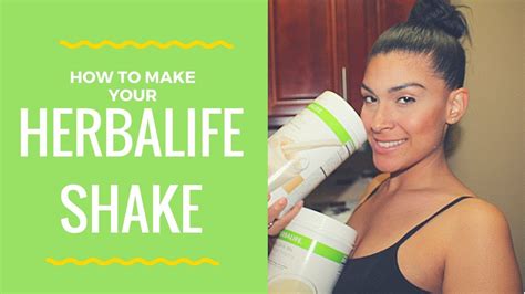 Learn How To Make Your Own Herbalife Shake Youtube