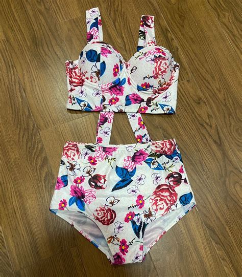 Swimsuit Baju Renang Set Bikini Two Pieces Beachwear Baju