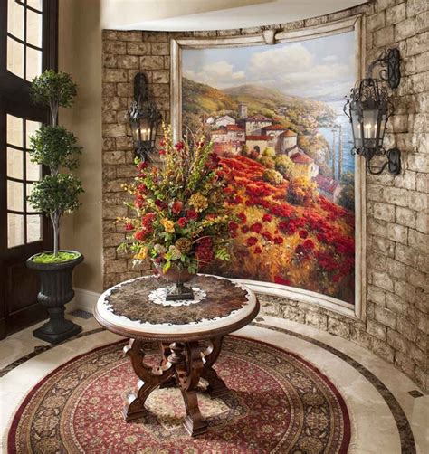 Italian Style Villa Foyer Mediterranean Entry Dallas By Wesley