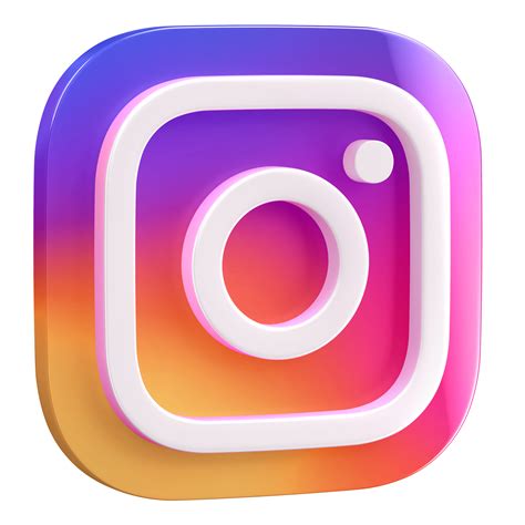 Instagram Logo 3d Illustration 12493083 Png