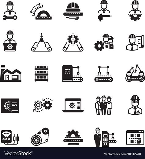 Engineering Manufacturing Industrial Icon Vector Image