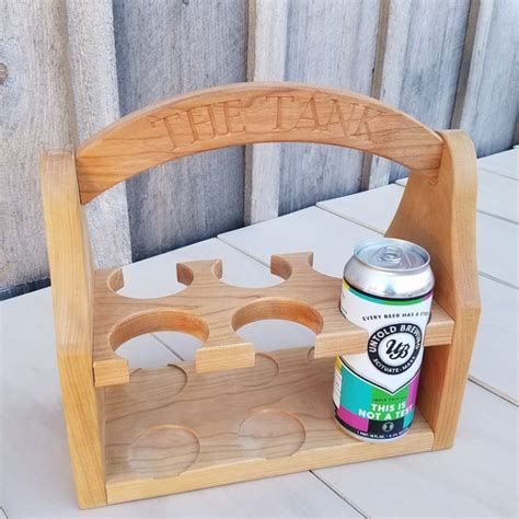 Wooden Beer Caddy Birchbarn Designs