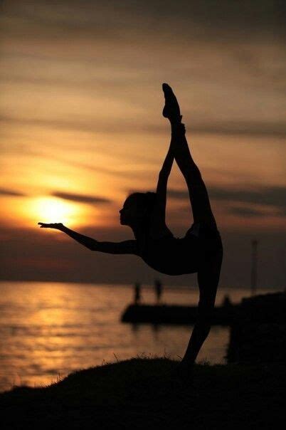 Rhythmic Gymnastics At Sunset Gymnastics Poses Sunset Rhythmic