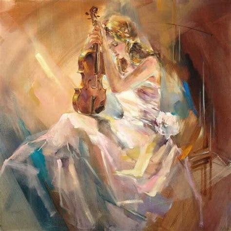 Anna Art Publishing Romantic Paintings Anna Razumovskaya Violin